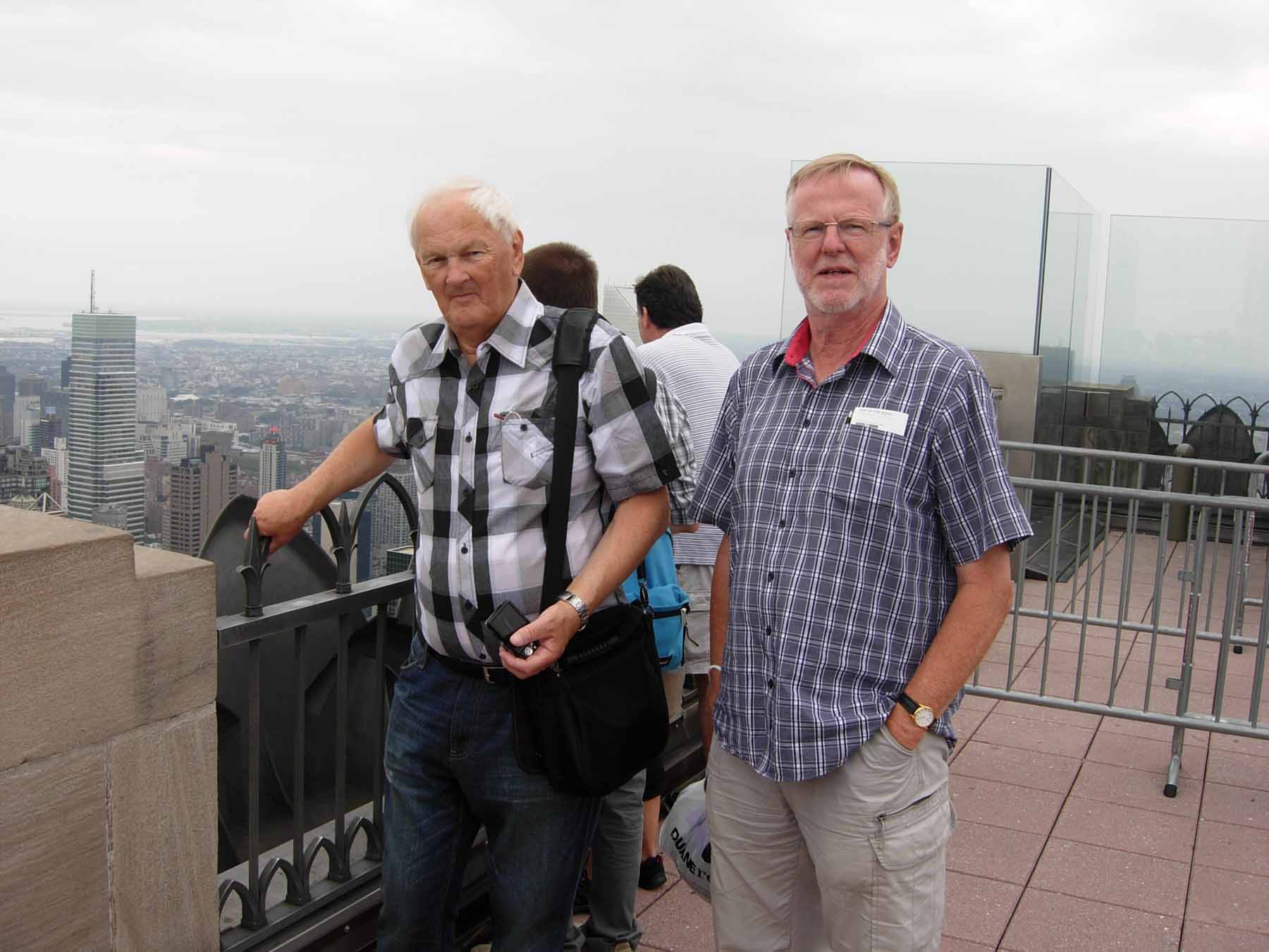 Bernt & Karl-Olof i New York  (Rockefeller Center)